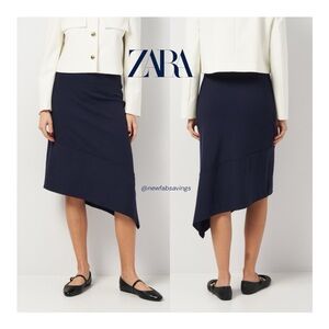 💫 Zara Asymmetric Ribbed Skirt 💫